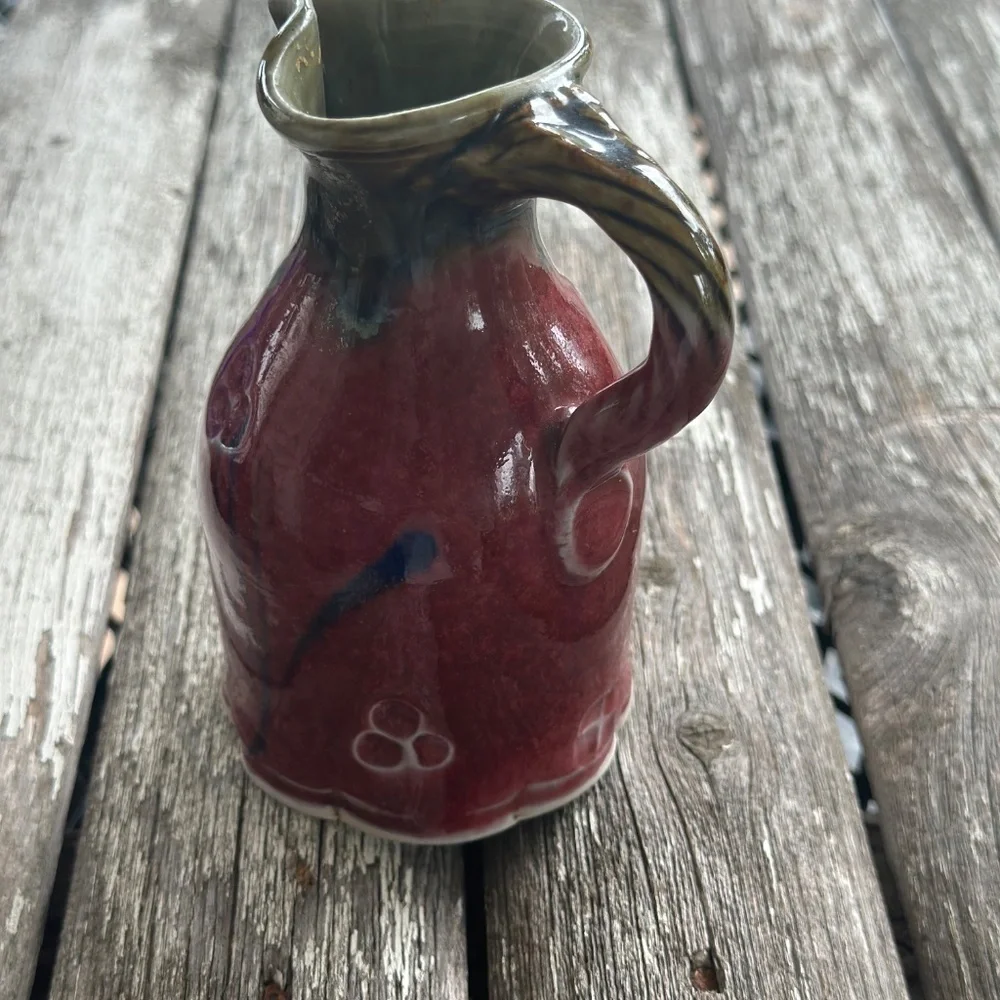Clay Red Glaze Bottle